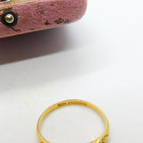 Edwardian 18ct Yellow Gold 0.3ct Five-Stone Diamond Boat Ring 1910 Birmingham