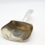 George III Sterling Silver Tea Caddy Scoop Spoon Antique 1801 Birmingham