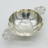 Scottish William IV Sterling Silver Floral Quaich Cup Antique 1833 Edinburgh