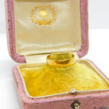Edwardian 22ct Yellow Gold Wedding Band Ring 1903 Birmingham Antique