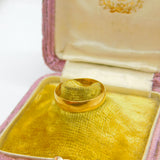 Edwardian 22ct Yellow Gold Wedding Band Ring 1903 Birmingham Antique