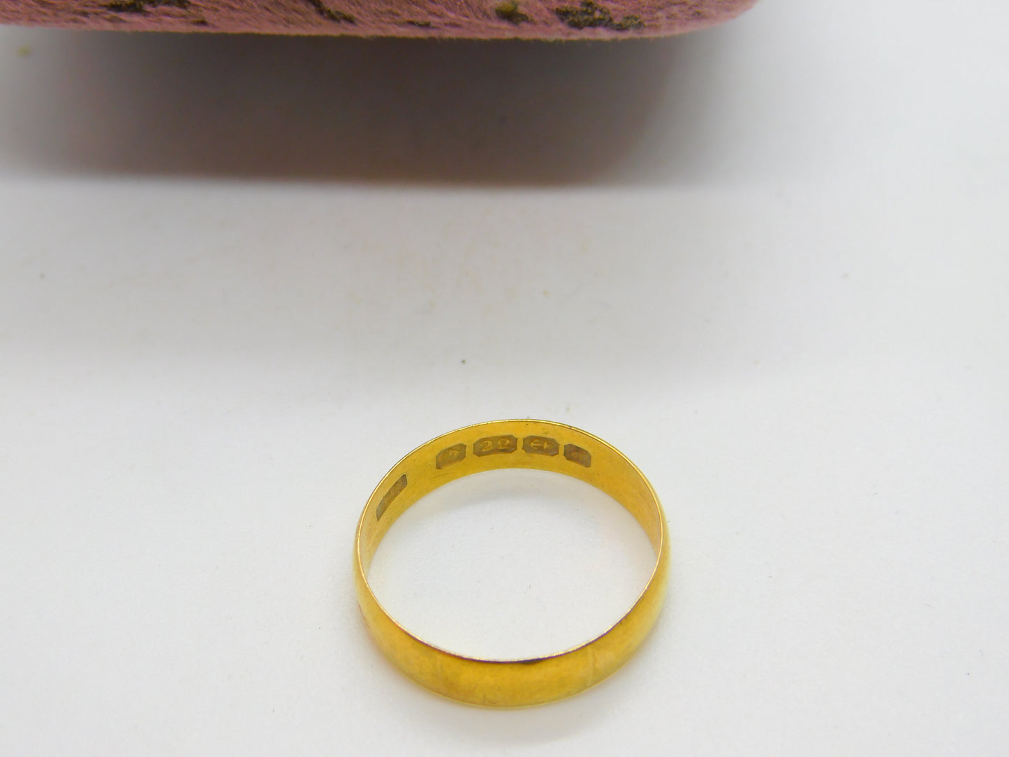 Edwardian 22ct Yellow Gold Wedding Band Ring 1903 Birmingham Antique