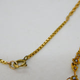 Edwardian 15ct Yellow Gold & Seed Pearl Floral Dress Necklace Antique c1910