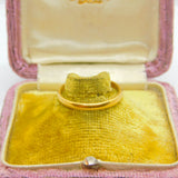 Victorian 22ct Yellow Gold Wedding Band Ring 1854 Birmingham Antique