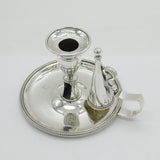 George III Sterling Silver Crested Candle Chamberstick Antique 1816 London