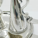 George III Sterling Silver Crested Candle Chamberstick Antique 1816 London