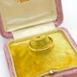 Victorian 22ct Yellow Gold Wedding Band Ring 1854 Birmingham Antique