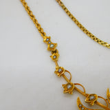 Edwardian 15ct Yellow Gold & Seed Pearl Floral Dress Necklace Antique c1910