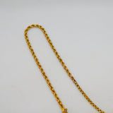 Edwardian 15ct Yellow Gold & Seed Pearl Floral Dress Necklace Antique c1910