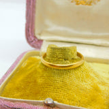 Victorian 22ct Yellow Gold Wedding Band Ring 1854 Birmingham Antique