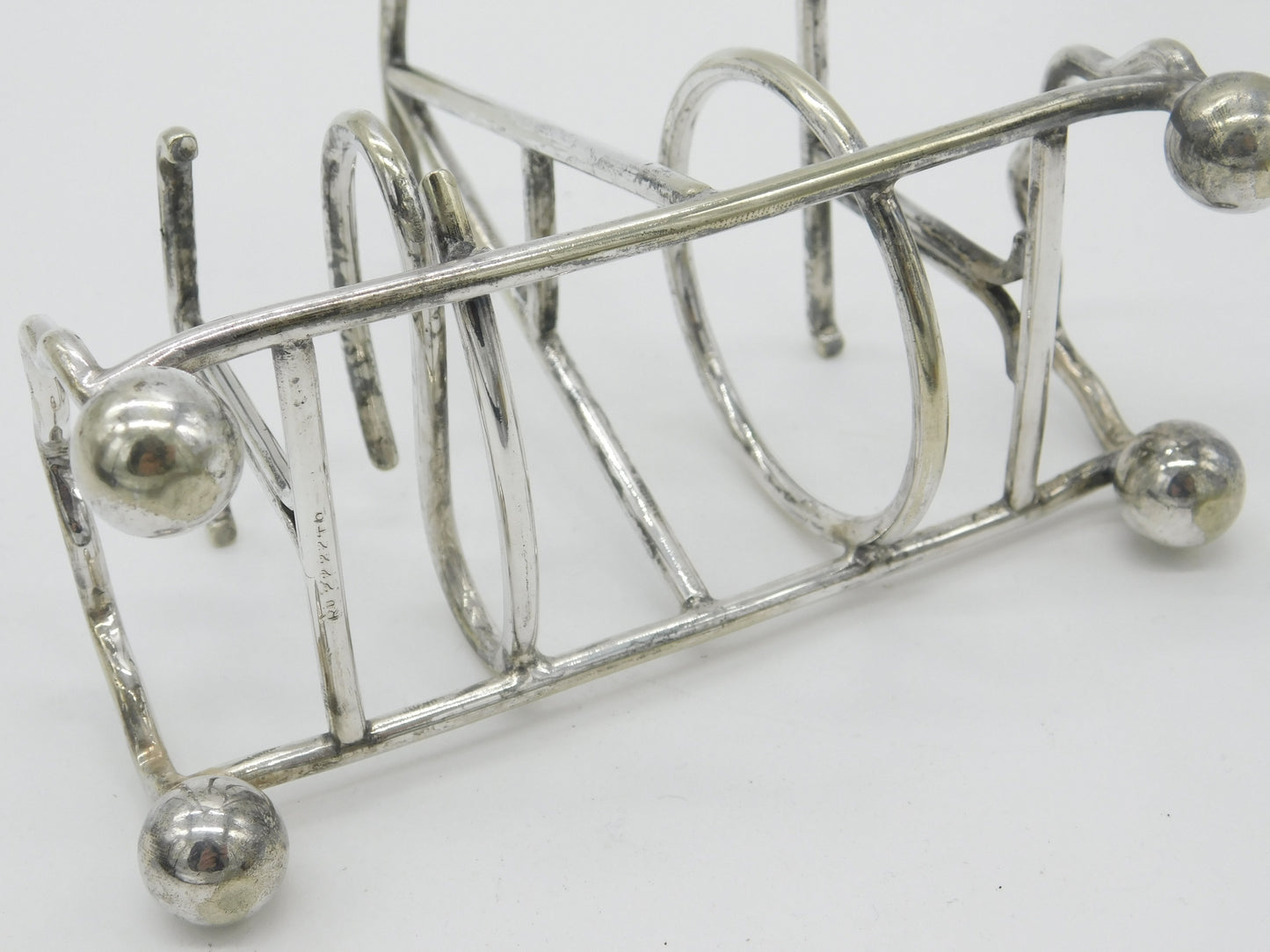 Silver Plated 'T.O.A.S.T' Spelling Toast Rack Antique c1920 Art Deco