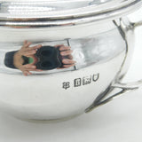 Art Nouveau Sterling Sugar Bowl Vine Handles 1903 London Edwardian Antique