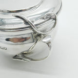 Art Nouveau Sterling Sugar Bowl Vine Handles 1903 London Edwardian Antique