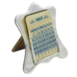 Art Deco Sterling Silver Mounted Perpetual Desk Calendar Antique 1913 Chester