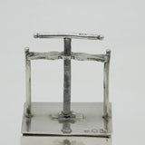 Edwardian Sterling Silver Novelty Linen Press Stamp Box Antique 1903 London