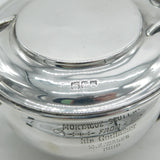 Art Nouveau Sterling Sugar Bowl Vine Handles 1903 London Edwardian Antique