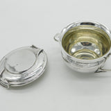 Art Nouveau Sterling Sugar Bowl Vine Handles 1903 London Edwardian Antique