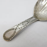 George III Sterling Silver Shell Bowl Tea Caddy Spoon Antique 1811 London
