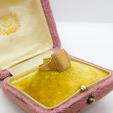 9ct Yellow Gold Square Blank Signet Ring 1951 Birmingham Size U 1/2 UK