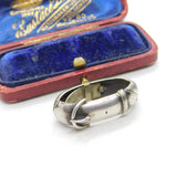 Victorian Sterling Silver Buckle Form Cravat Tie Clip Antique c1860