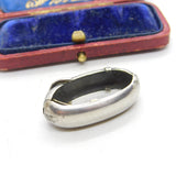 Victorian Sterling Silver Buckle Form Cravat Tie Clip Antique c1860