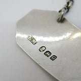 George III Sterling Silver Port Decanter Label Antique 1802 London
