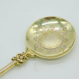 Scottish Victorian Sterling Silver Gilt Anointing Spoon Antique 1872 Edinburgh