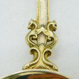 Scottish Victorian Sterling Silver Gilt Anointing Spoon Antique 1872 Edinburgh
