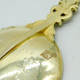 Scottish Victorian Sterling Silver Gilt Anointing Spoon Antique 1872 Edinburgh