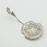 Victorian Sterling Silver Cherub & Floral Ornate Sugar Caster Spoon 1893 London