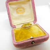 9ct Tri-Colour Gold Trinity Wedding Ring Antique c1930 Art Deco Size O UK