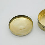 Edwardian Sterling Silver Gilt Circular Patch Box Antique 1908 London