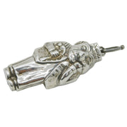 Scottish Sterling Silver Novelty Carpenter Baby Rattle Bell Antique 1929 Glasgow
