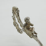 Victorian Sterling Silver Cherub & Floral Ornate Sugar Caster Spoon 1893 London