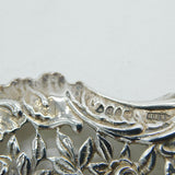 Victorian Sterling Silver Cherub & Floral Ornate Sugar Caster Spoon 1893 London