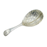 George III Sterling Silver Folate Pattern Tea Caddy Spoon Antique 1786 London