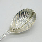 George III Sterling Silver Folate Pattern Tea Caddy Spoon Antique 1786 London
