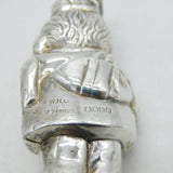 Scottish Sterling Silver Novelty Carpenter Baby Rattle Bell Antique 1929 Glasgow