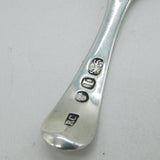 George III Sterling Silver Folate Pattern Tea Caddy Spoon Antique 1786 London