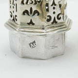 Queen Anne Britannia Silver Heraldic Caster Antique 1705 London Charles Adam