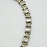 Victorian Silver Plated Floral Sweetheart Locket & Collar Necklace Antique c1860