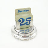Edwardian Sterling Silver Desk Calendar Antique 1908 London