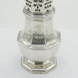 Queen Anne Britannia Silver Armorial Caster Antique 1705 Charles Adam