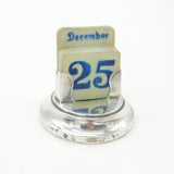 Edwardian Sterling Silver Desk Calendar Antique 1908 London