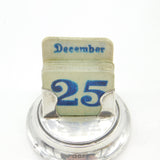 Edwardian Sterling Silver Desk Calendar Antique 1908 London