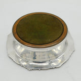 Victorian Sterling Silver Floral Large Bottle Coaster Antique 1841 Sheffield