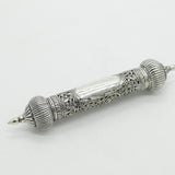 19th Century Jewish Ornate Sterling Silver Megillah Scroll Holder c1860 Antique