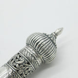 19th Century Jewish Ornate Sterling Silver Megillah Scroll Holder c1860 Antique