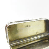 Georgian Sterling Silver Floral Pattern Snuff Box 1822 Birmingham Antique