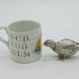 Cast Sterling Silver Partridge Bird Pepper Shaker Vintage 1981 London